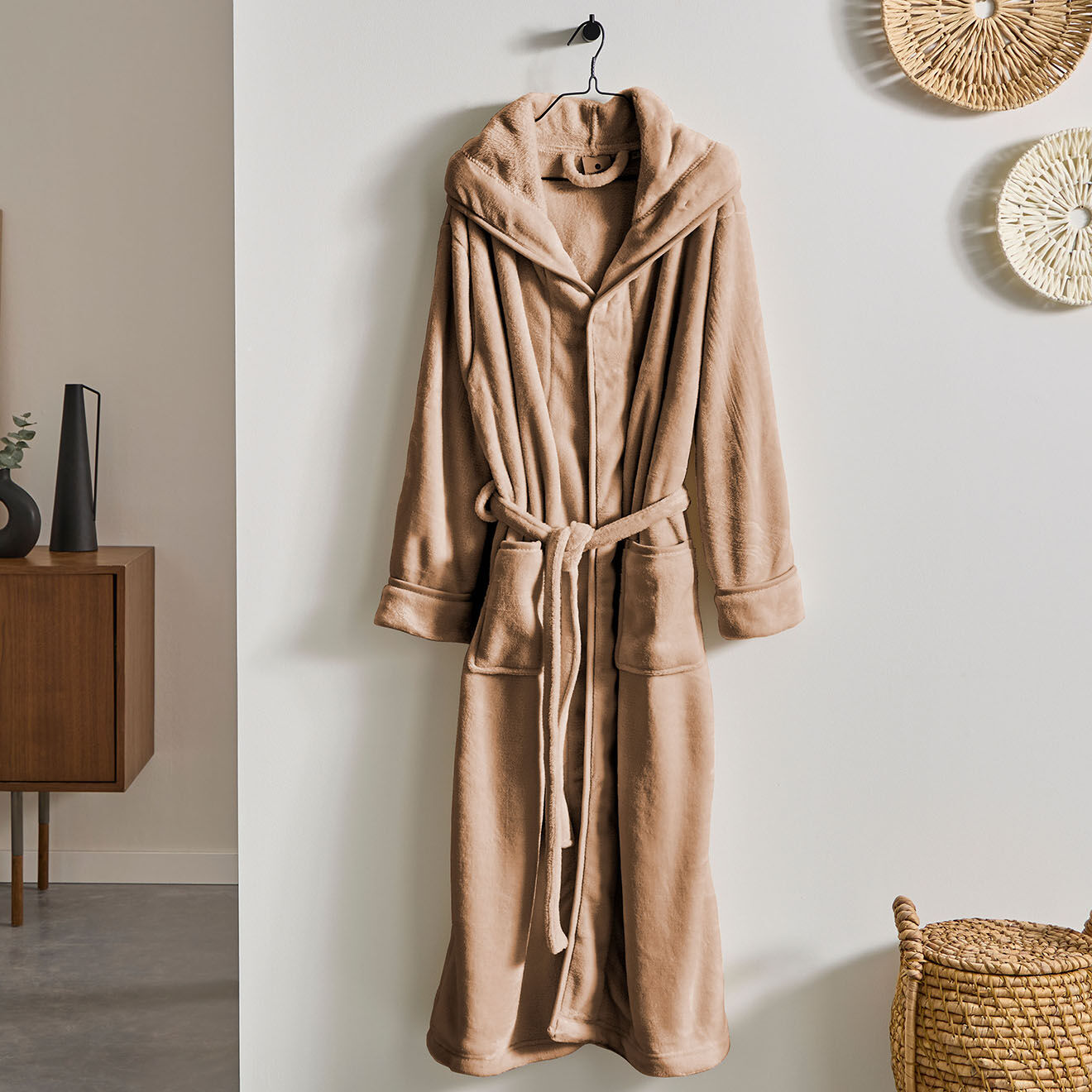 Soft by Perle de Coton Peignoir simple taupe
