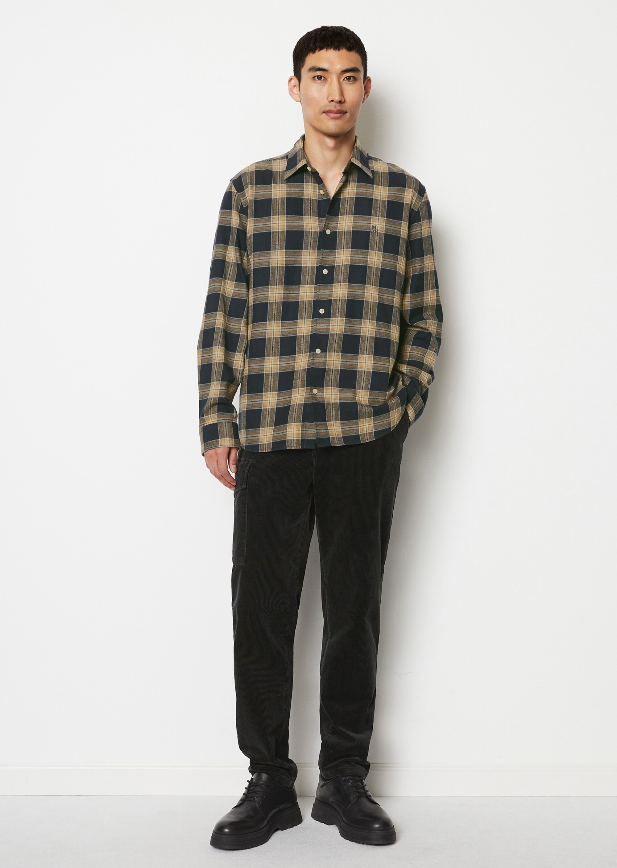 Hemd regular aus leichtem Bio-Baumwoll-Flannel