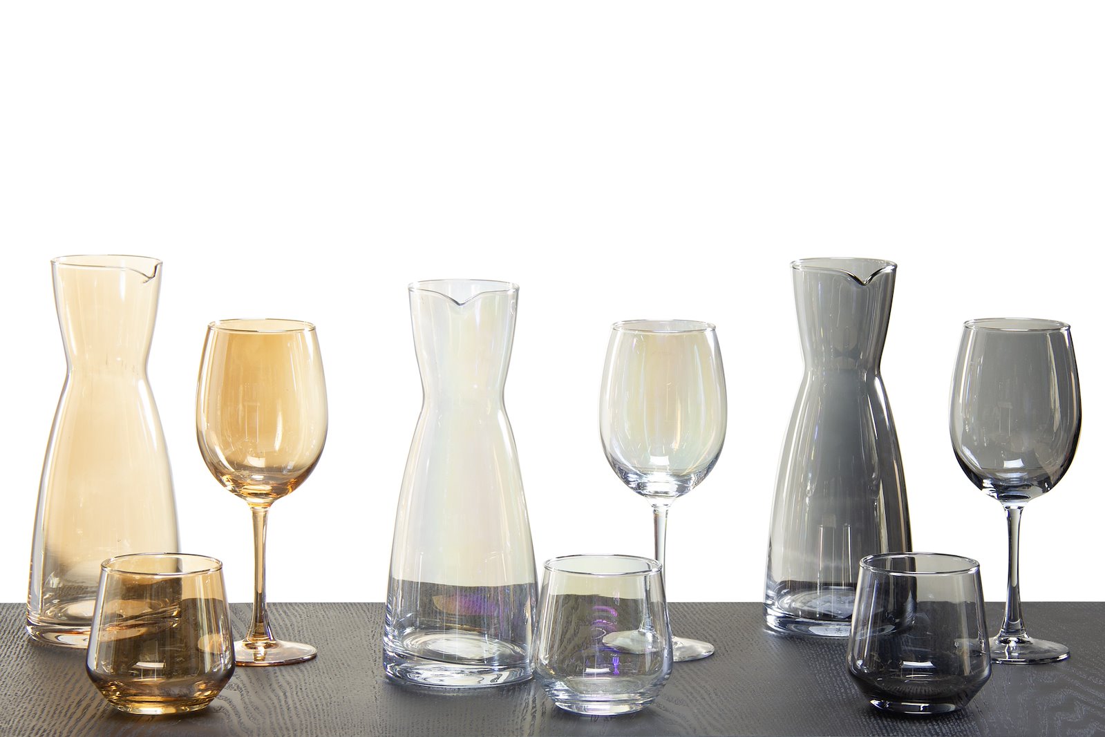 Viccy vinglass Sotet glass, med stett. 46,5cl. Kommer i 4pk.