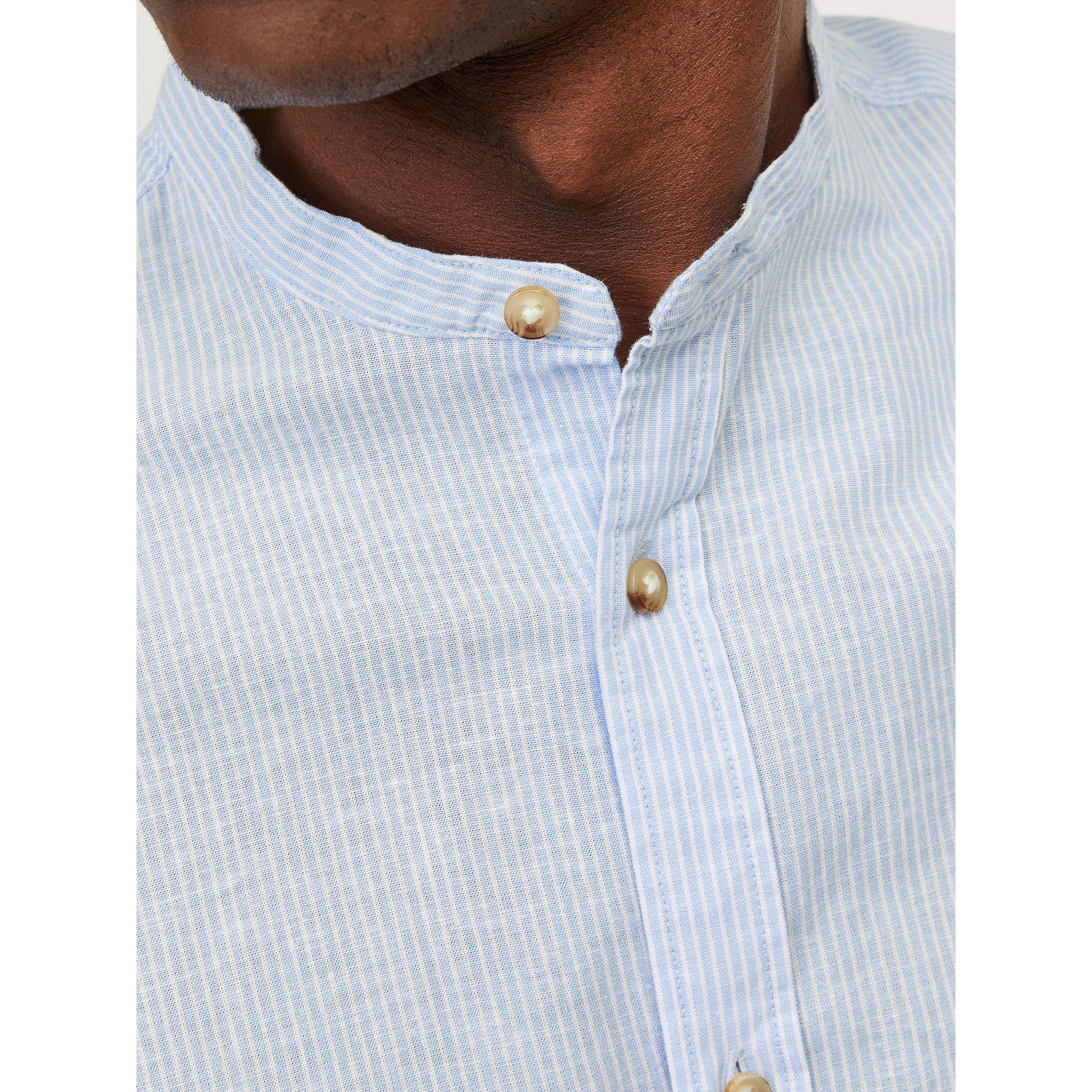 Jack and Jones Long Sleeve Buttoned Linen Shirt