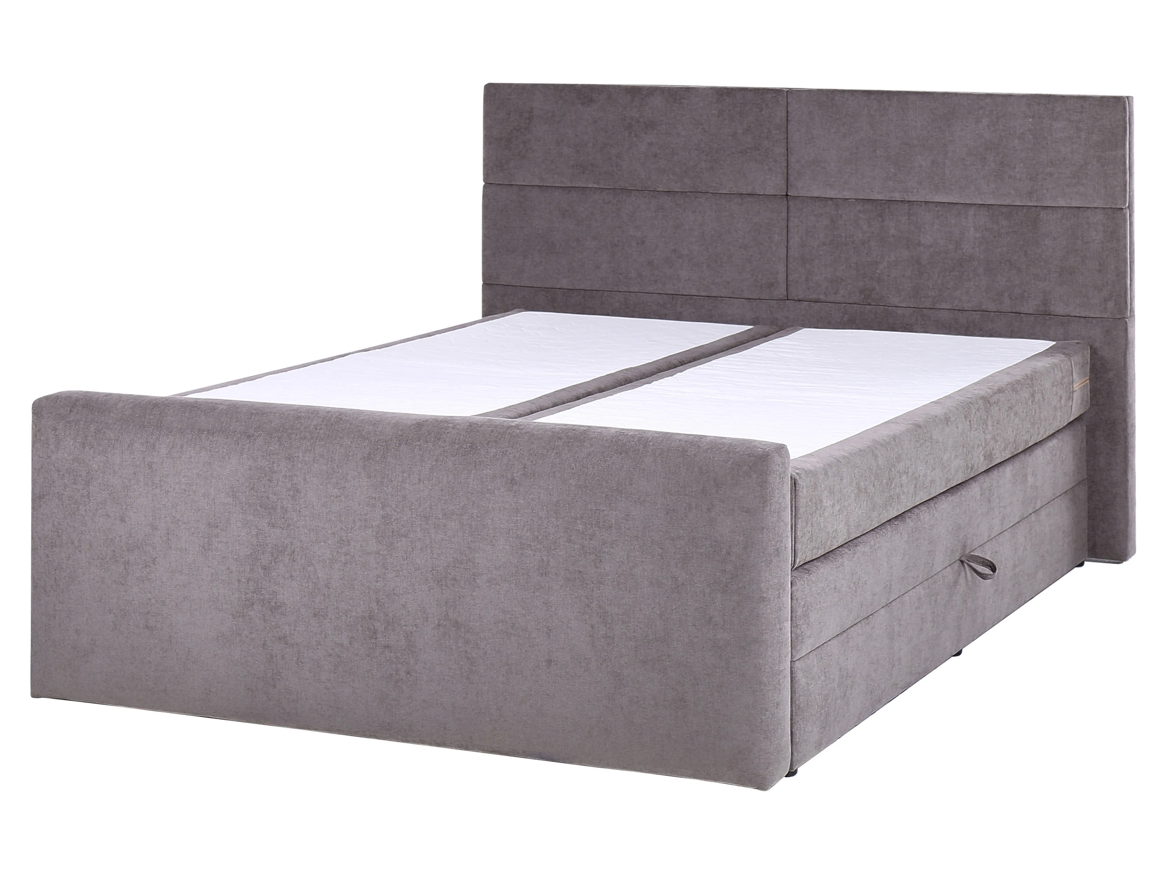 Boxspring met opbergruimte Stof ARISTOCRAT 160 x 200 cm Taupe