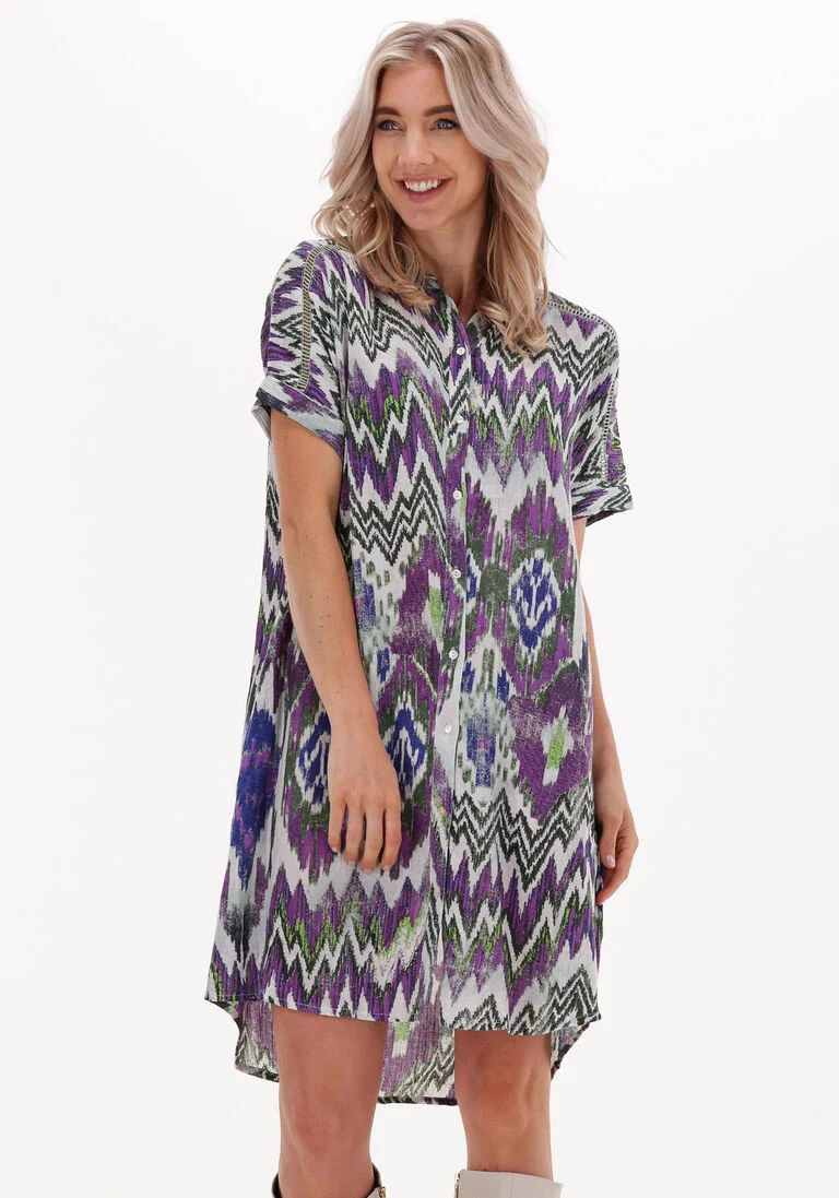ALIX THE LABEL multi alix the label mini jurk ladies woven ikat tunic