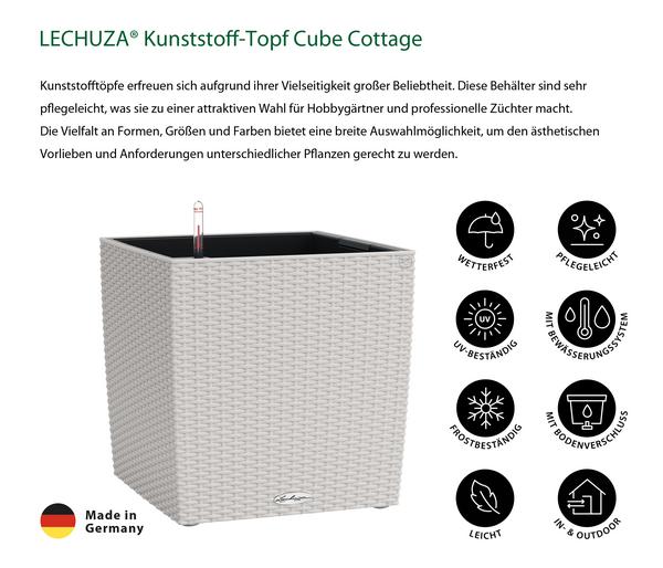 LECHUZA® Kunststoff-Topf Cube Cottage,