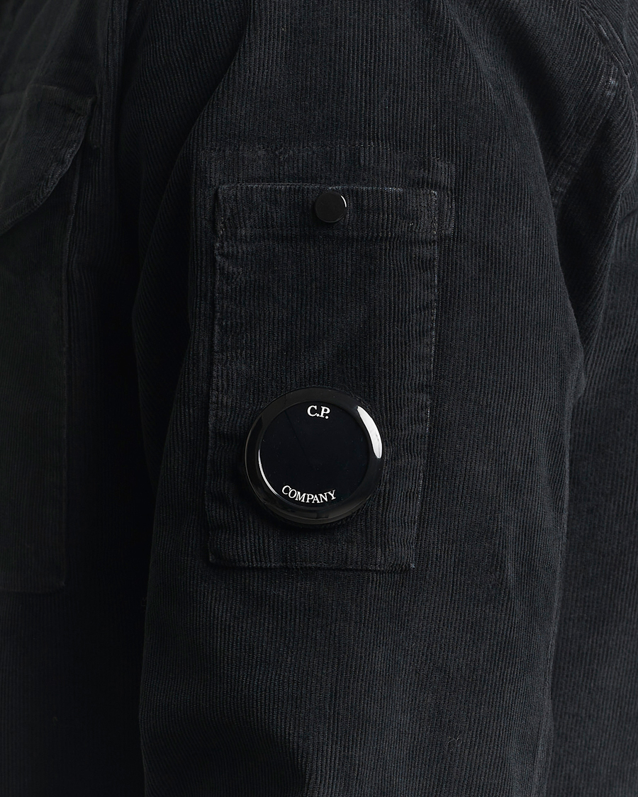 C.P. Company Corduroy Lens Overshirt Black