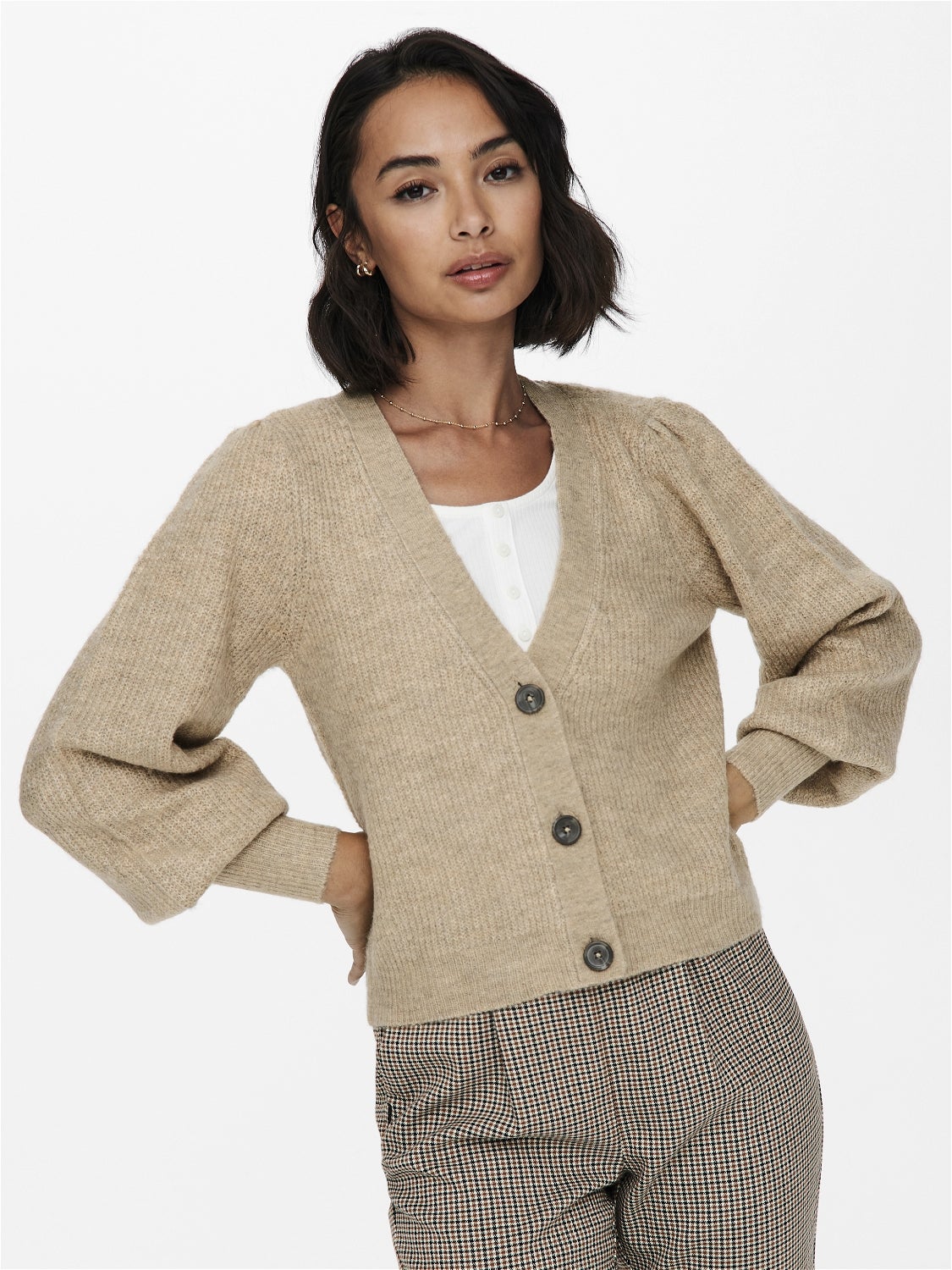 JDYDREA Strickjacke Simply Taupe