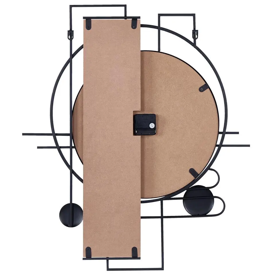 TAVEL - Wandklok - Meerkleurig - MDF