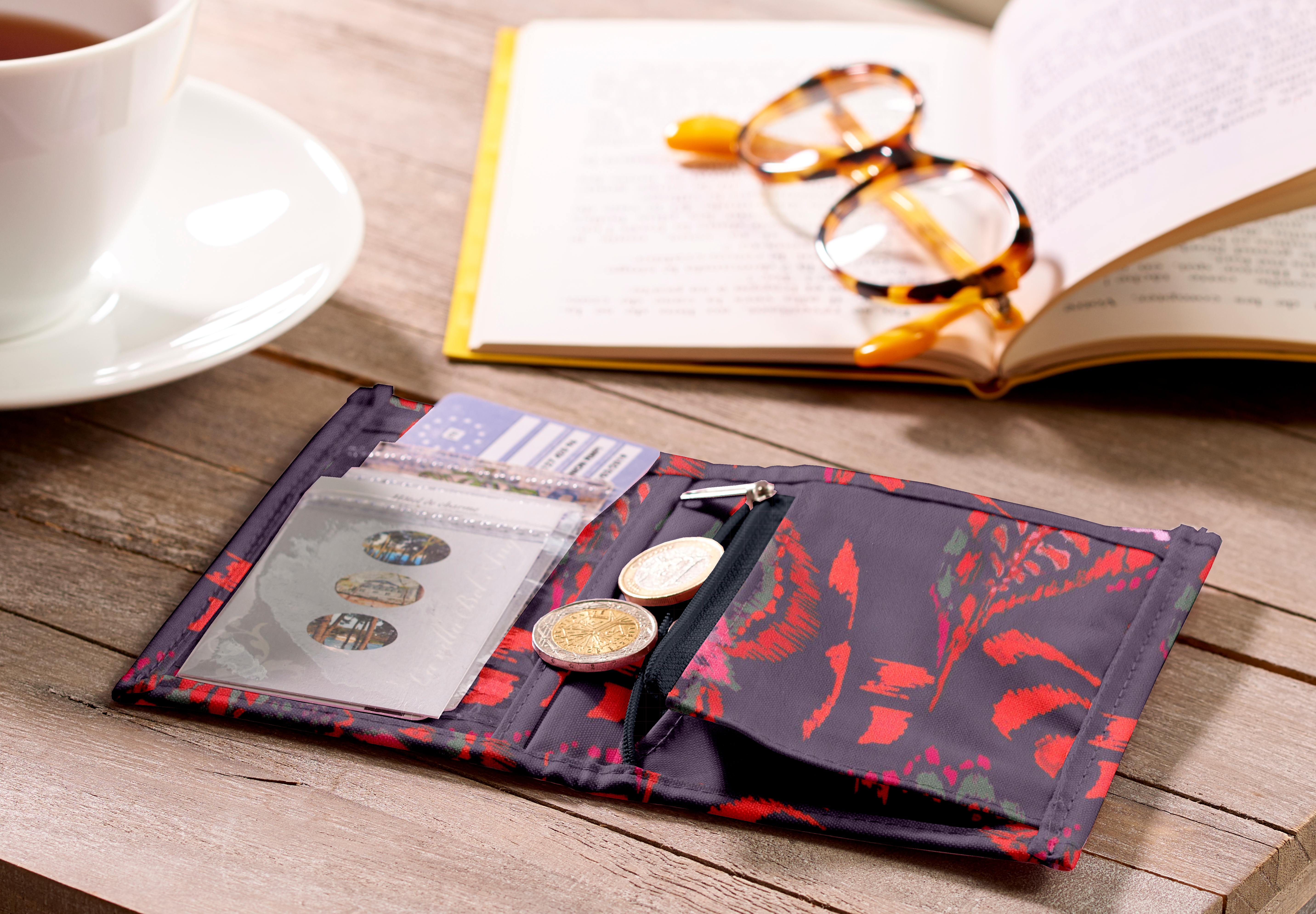 Portefeuille Compact Purple D'amour