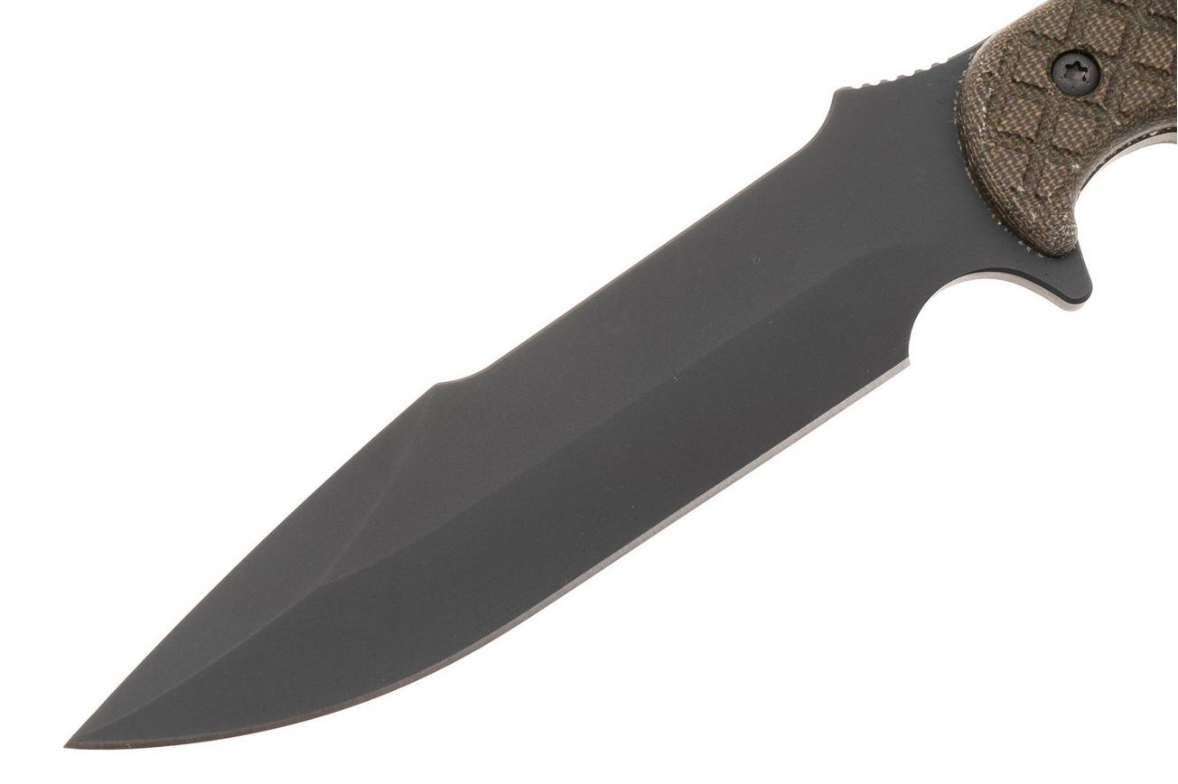 Spartan Blades Horkos SB4BKGRNLBK Black, Green Micarta, survivalmes, MOLLE schede