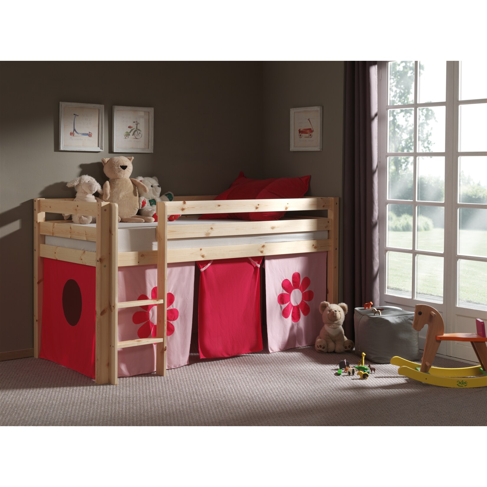 Vipack Spielbett Pino mit Textilset 