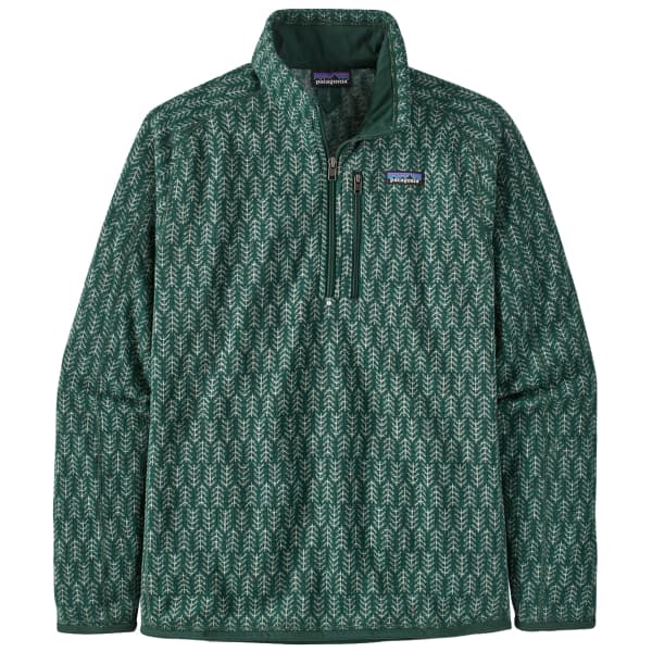 Sweat polaire ski rando PATAGONIA M'S BETTER SWEATER 1/4 ZIP PINE KNIT NORTHERN GREEN