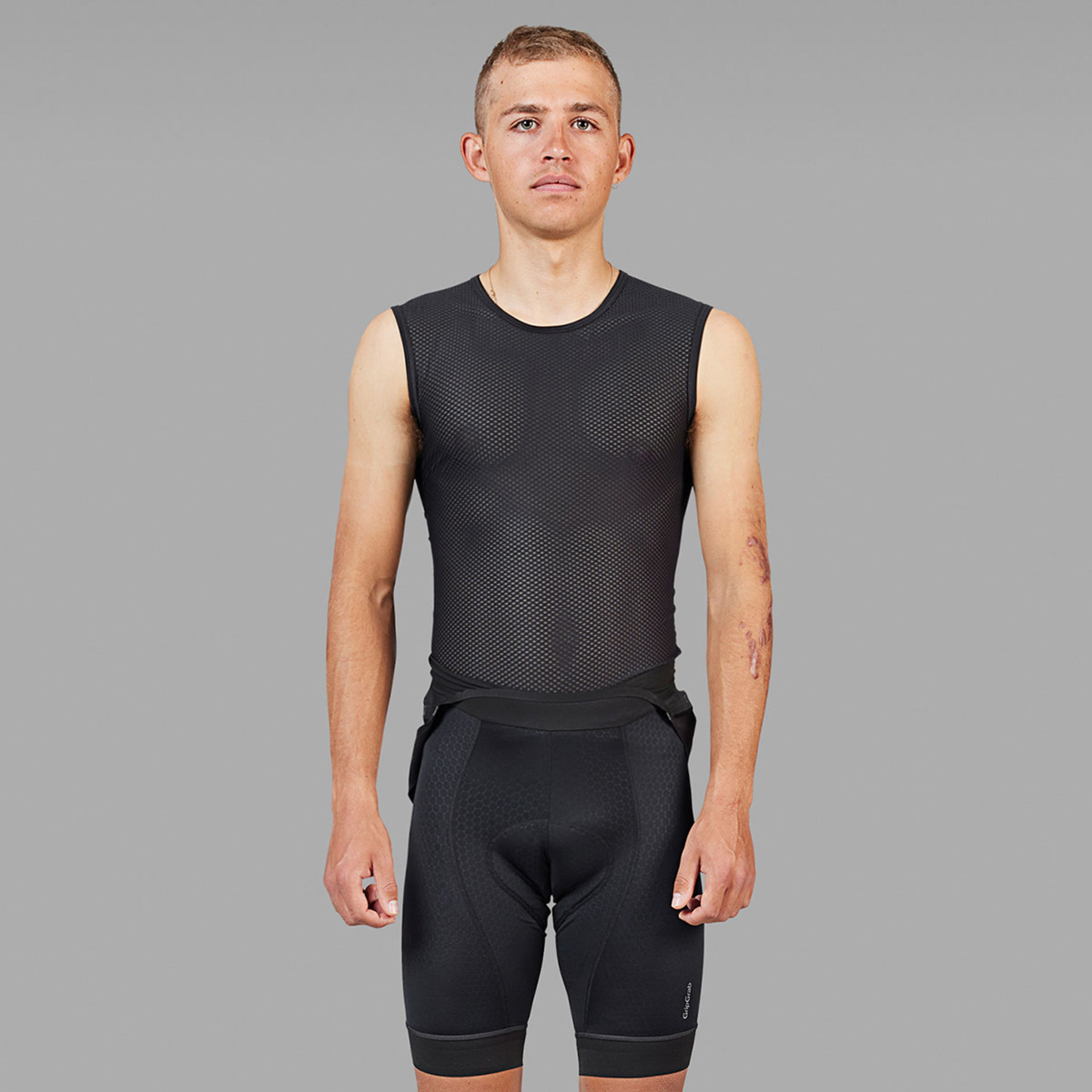 GripGrab Ultralight Mesh Ondershirt Zonder Mouwen Zwart