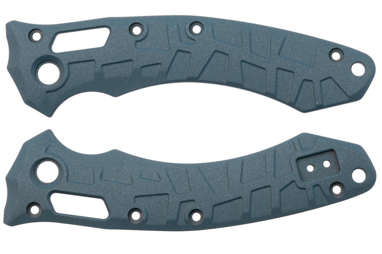 Lex Custom Microtech Amphibian Scales AMPHH185 Cerakote Blue Titanium, handgreepschalen