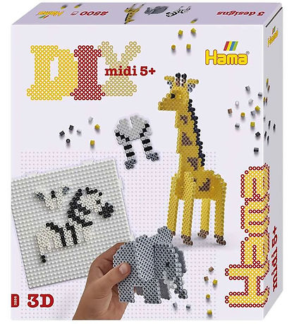 Hama Midi GeschenkBox - 2500 st. - 3D Safari
