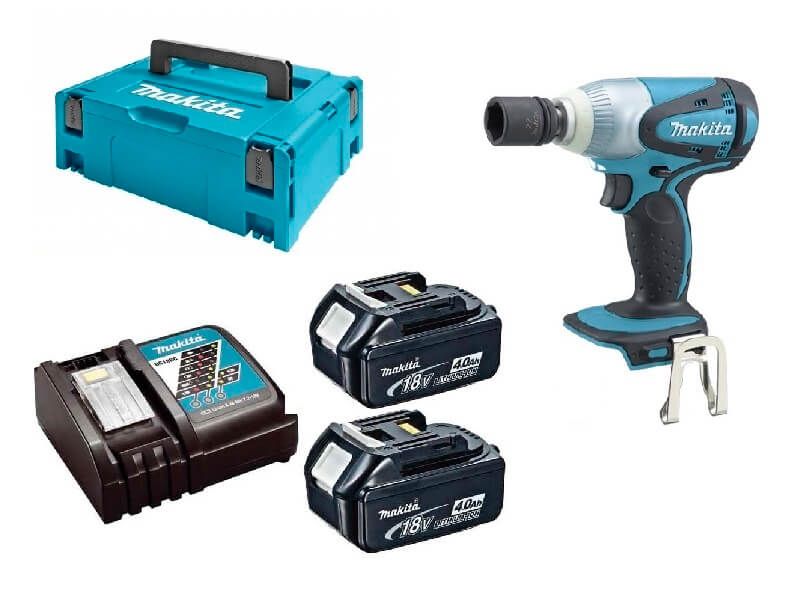 Makita DTW251RMJ 18V Li-ion accu slagmoersleutel set (2x 4.0Ah) in Mbox - 1/2