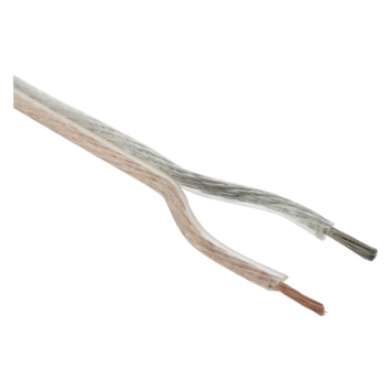 Q-Link luidsprekersnoer 2 x 1.5 mm 50 meter transparant