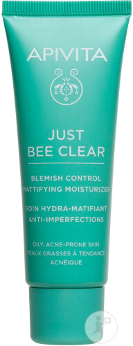 Apivita Just Bee Clear Soin Hydra-Matifiant Anti-Imperfections Tube 40ml