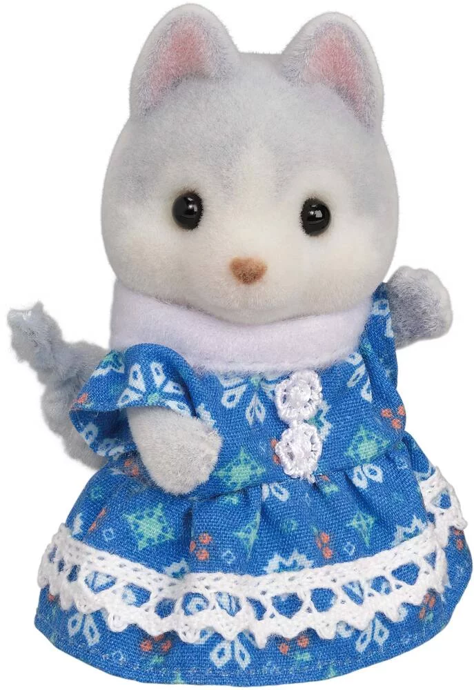 LES FRERES ET SŒURS HUSKY ET LEUR TANDEM - SYLVANIAN FAMILLES