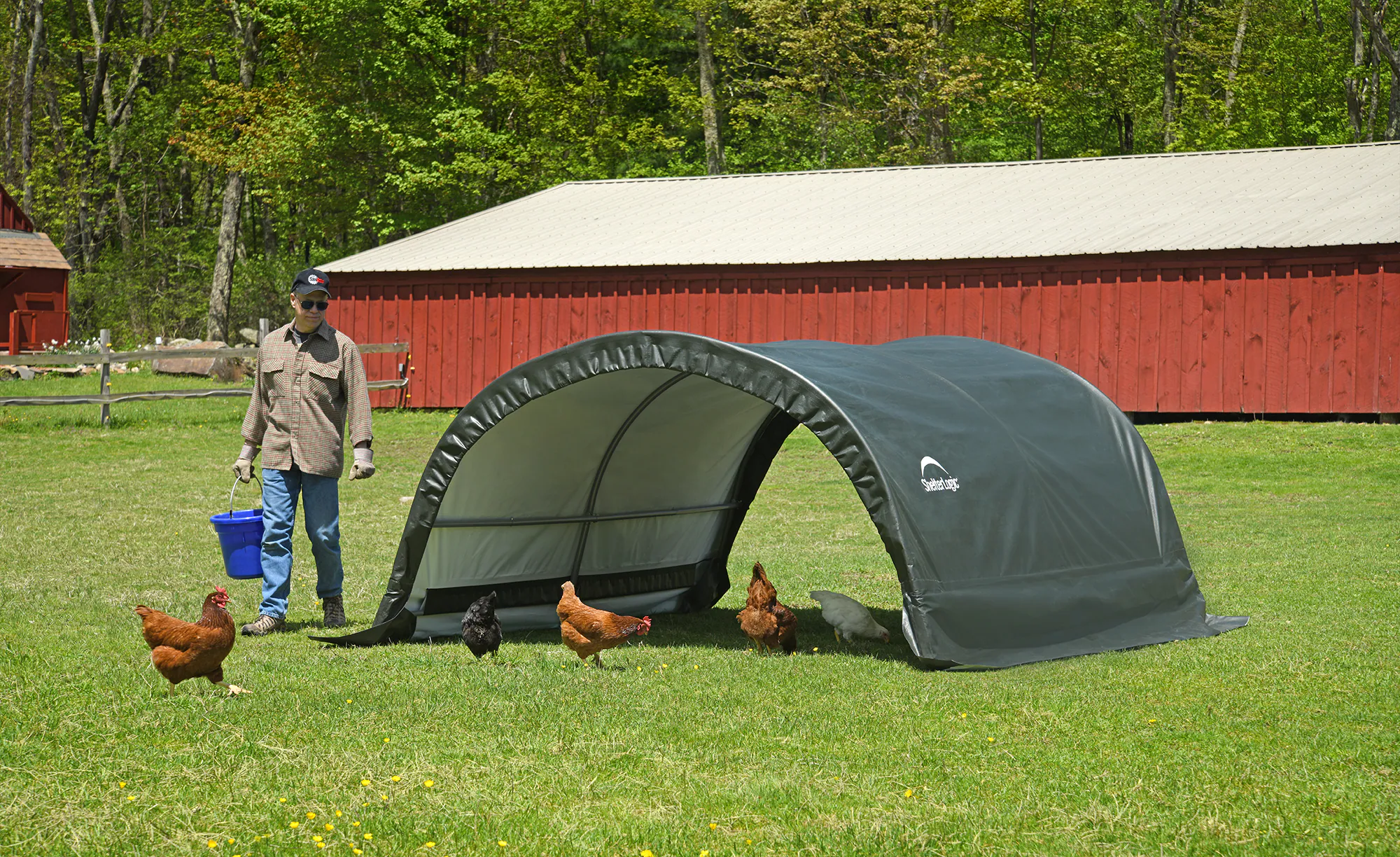 ShelterLogic Run-In-Weidezelt 7,8 m²