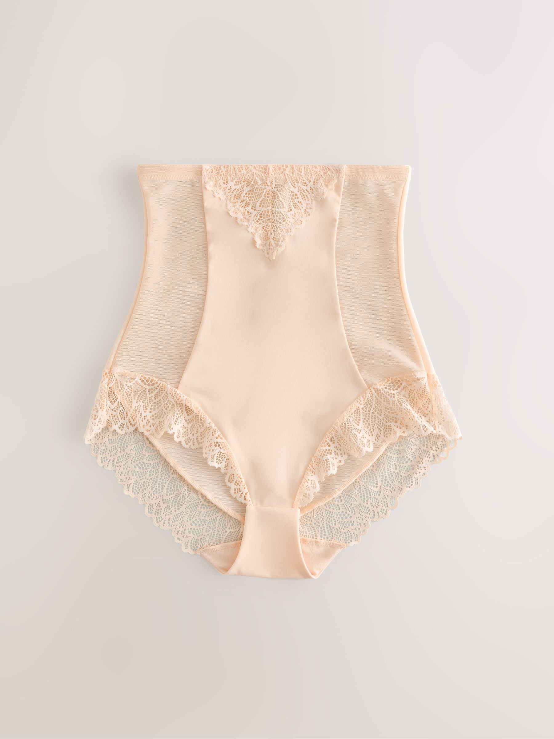Zwart/pastelroze huidskleur - Femina vormende slip met buikcorrectie 2 stuks