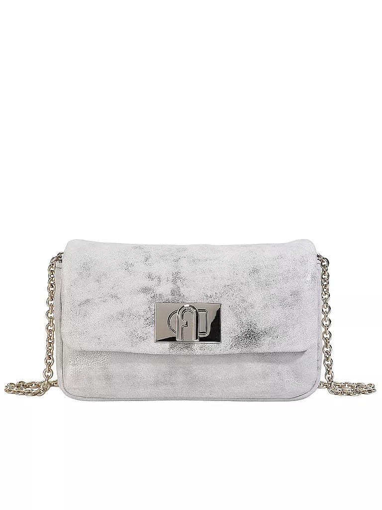 FURLA Ledertasche - Mini Bag 1927  silber