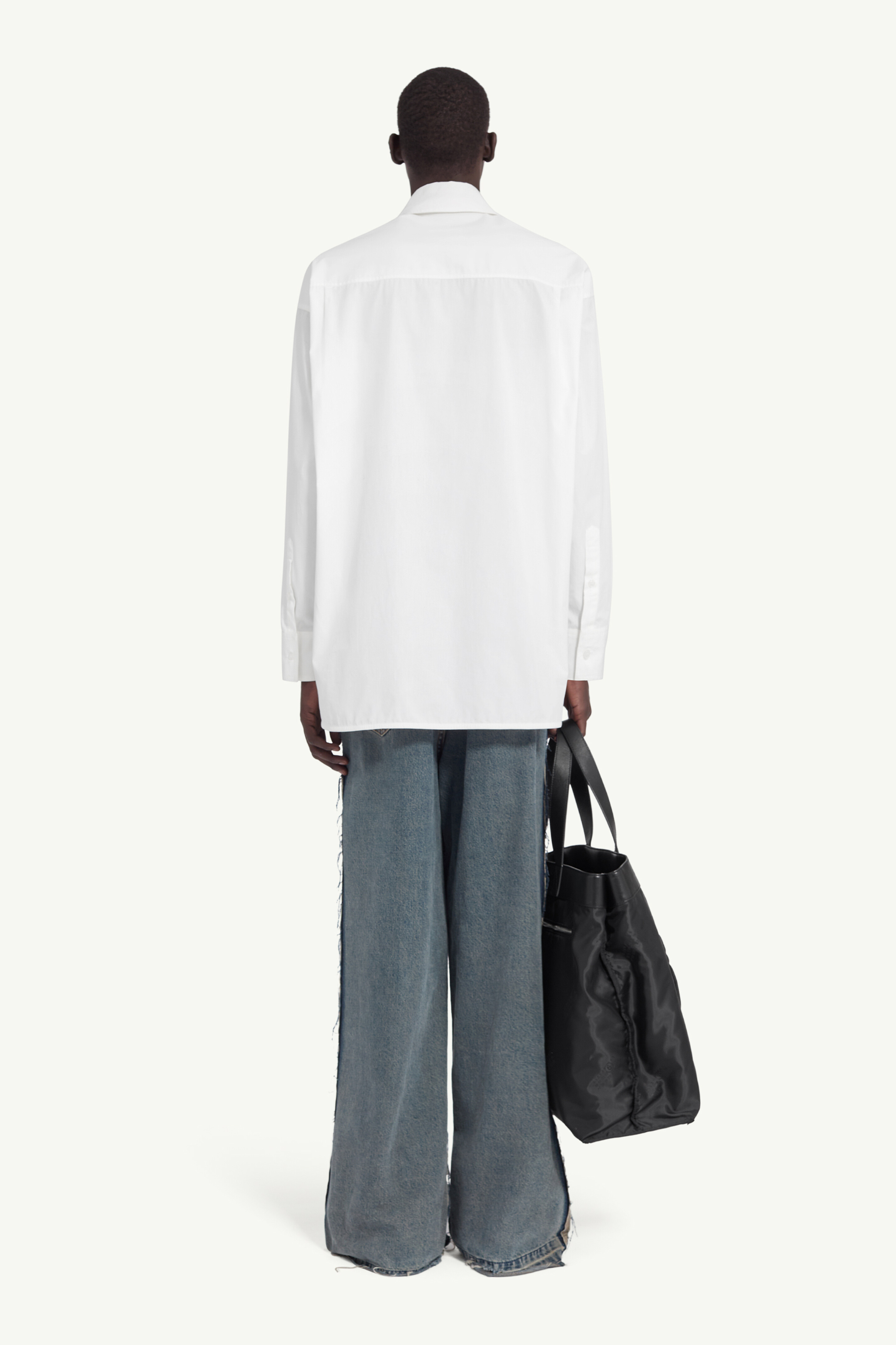 Chemise en popeline en coton pour homme | MM6