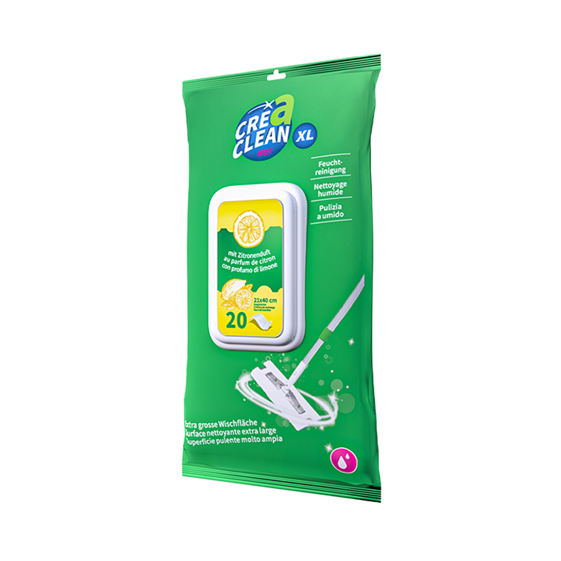 CREaCLEAN Wet XL Ersatztücher 20 Stk.