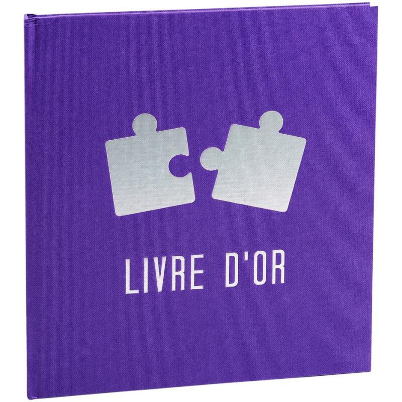 Livre d'or 140 pages 21x19cm PUZZLE - Visuels assortis