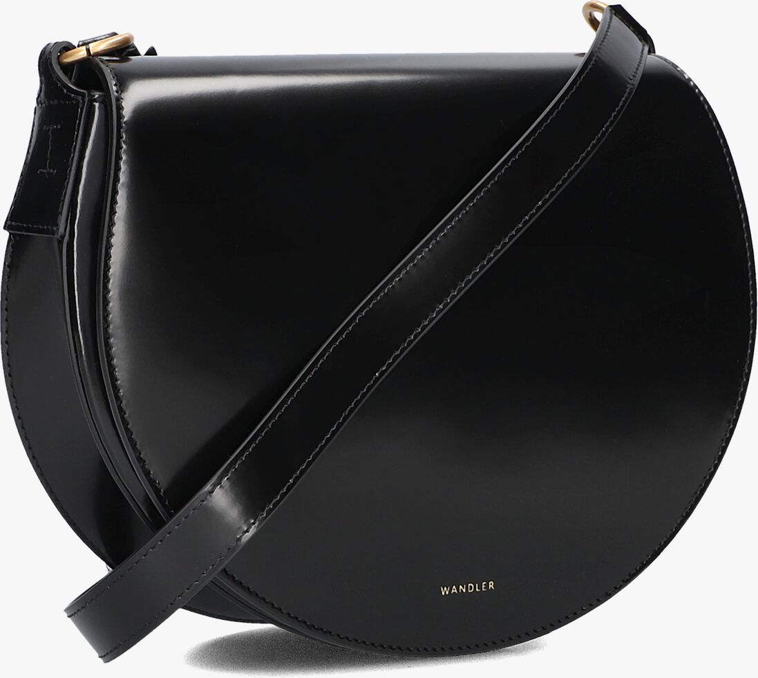 zwarte wandler schoudertas kate saddle bag