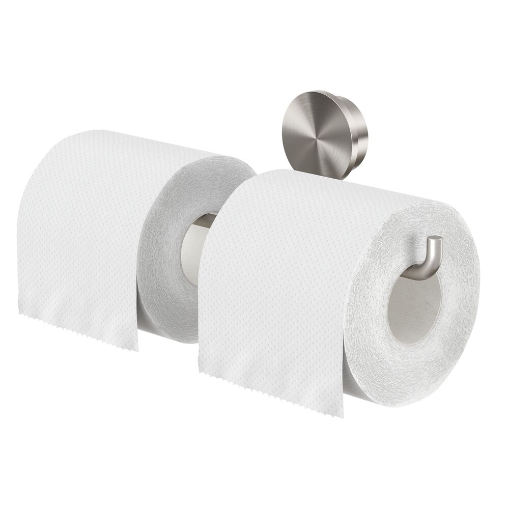Geesa Opal toiletrolhouder dubbel RVS geborsteld