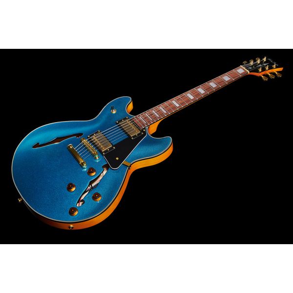 Harley Benton HB-35Plus Metallic Blue Bundle