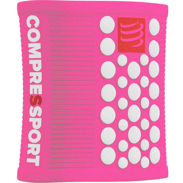 Bandeau running COMPRESSPORT SWEATBANDS 3D.DOTS PINK/WHITE
