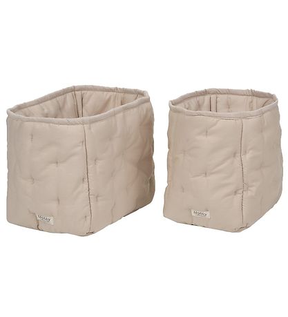 MarMar Windelaufbewahrung Stoffbox - 25x17/20x15 cm - Grey Sand