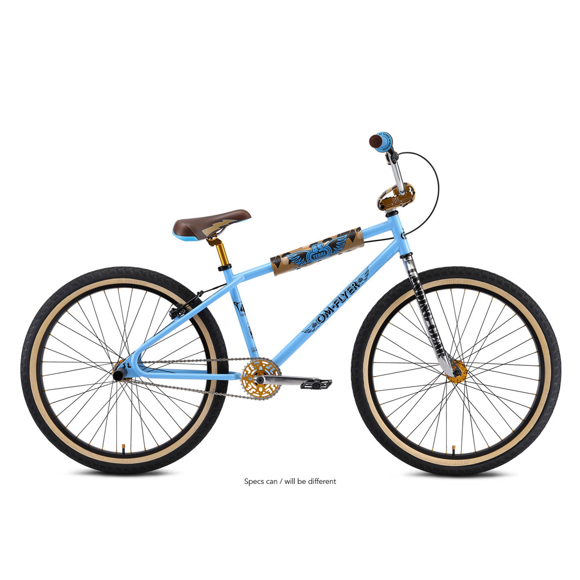 SE Bikes OM Flyer BMX Fahrrad Cruiser Erwachsene Jugendliche ab 160 cm 26 Zoll retro mit Wheelie Pegs