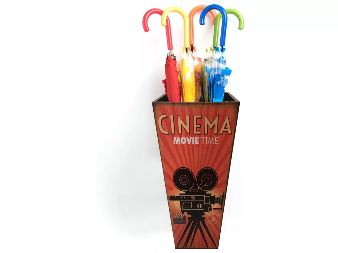 Porte-parapluie Bâton Mdf Idée Cadeau Moderne 50x20x20