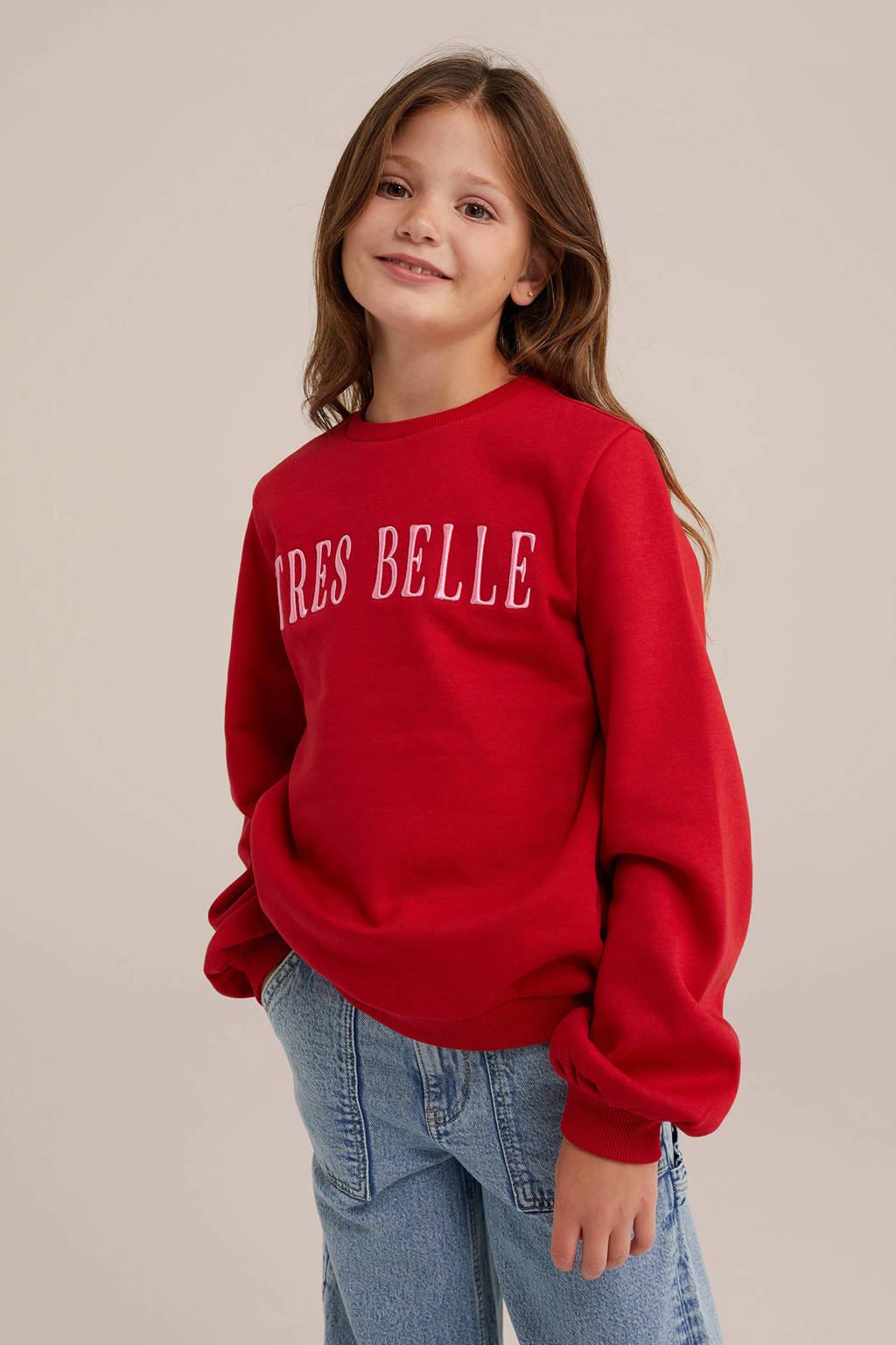 WE Fashion sweater rood