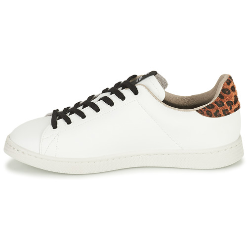 Victoria - TENIS EFECTO PIEL GLITTER - Blanc / Argenté