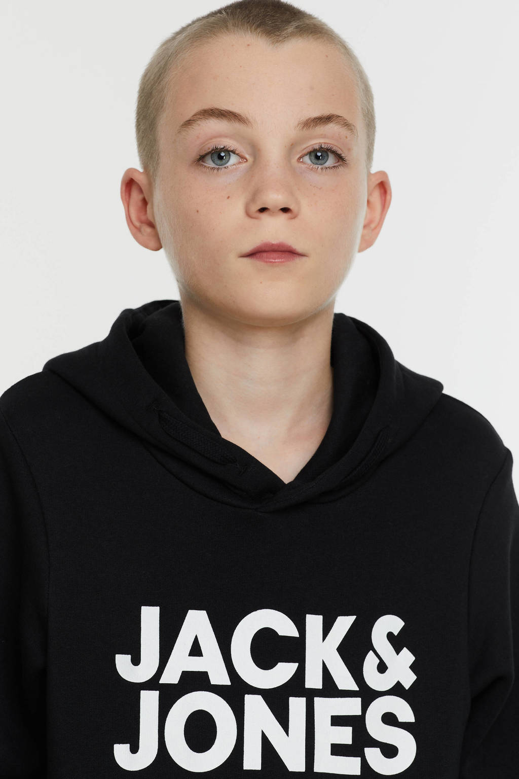 JACK & JONES hoodie JJECORP met logo zwart