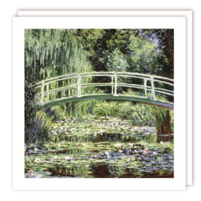 Monet White Lilies Card