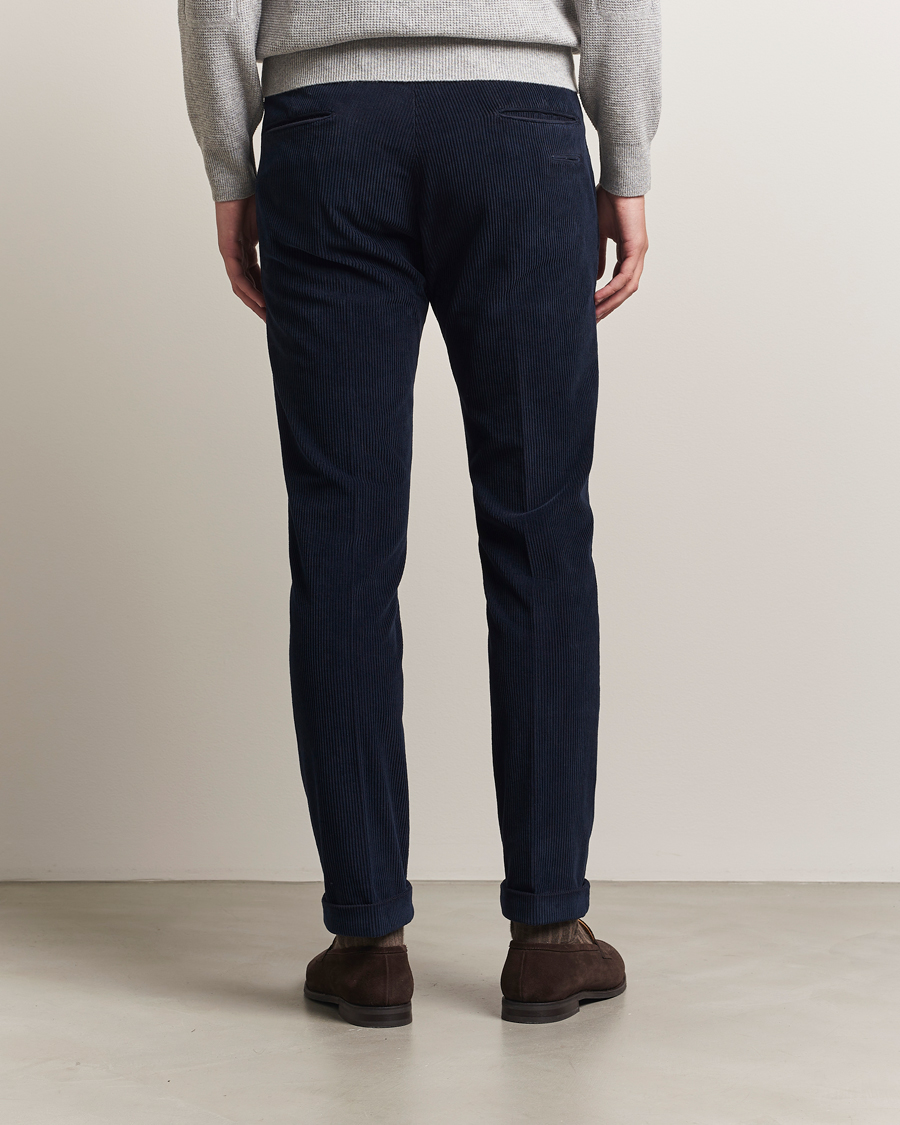 Briglia 1949 Slim Fit Corduroy Trousers Navy