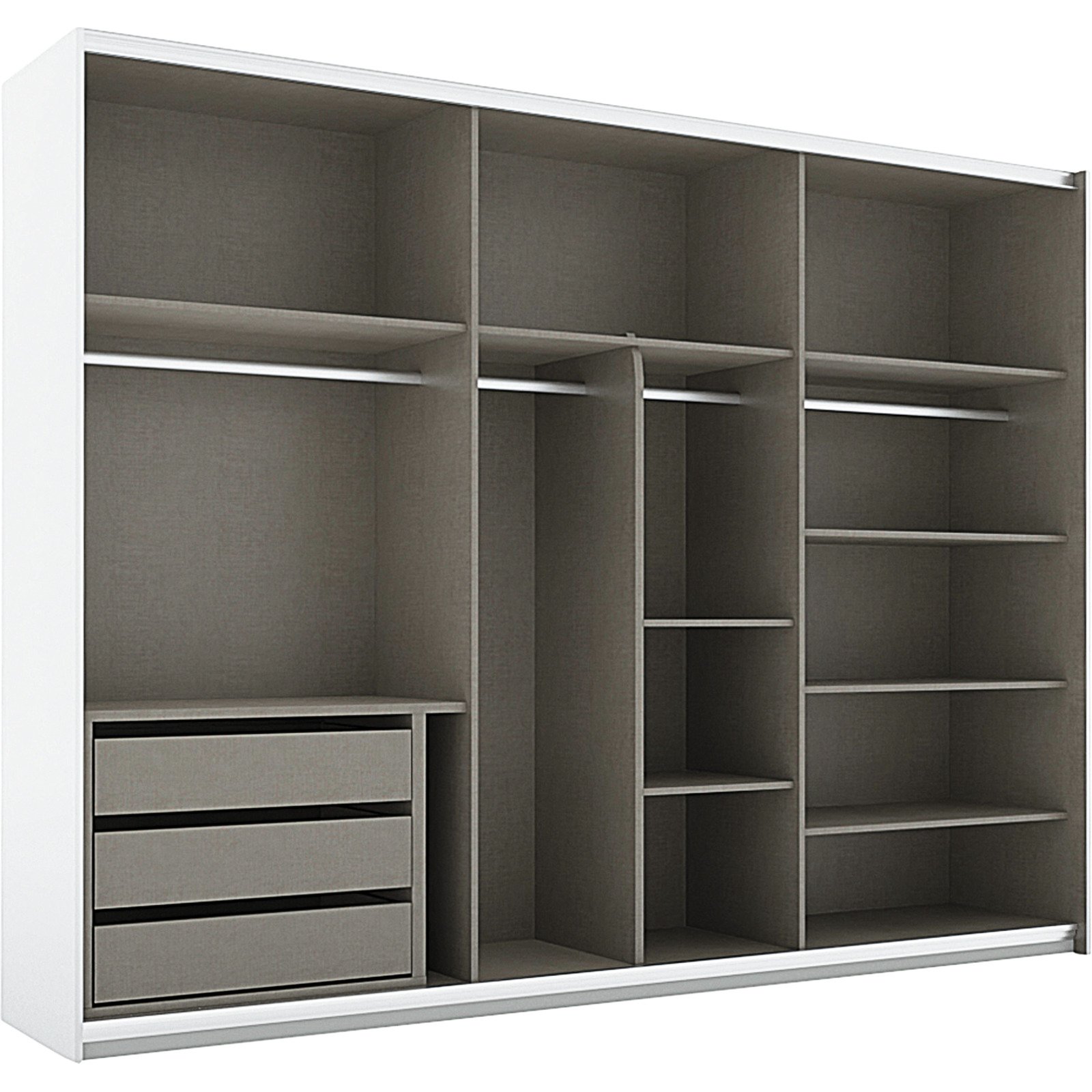 Schrank Piazza weiss 2-türig