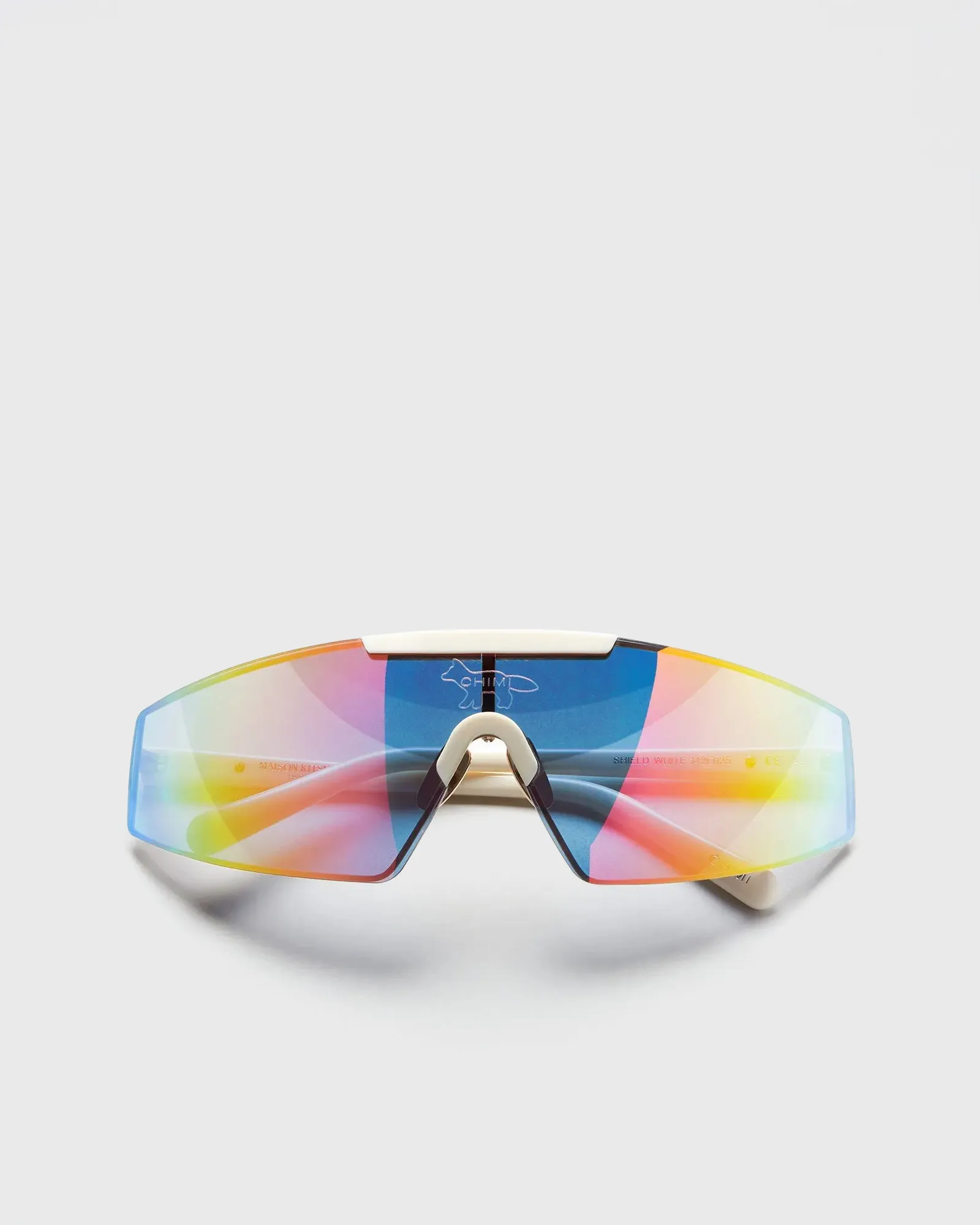 Chimi Eyewear Maison Kitsune x Chimi SHIELD WHITE SUNGLASSES