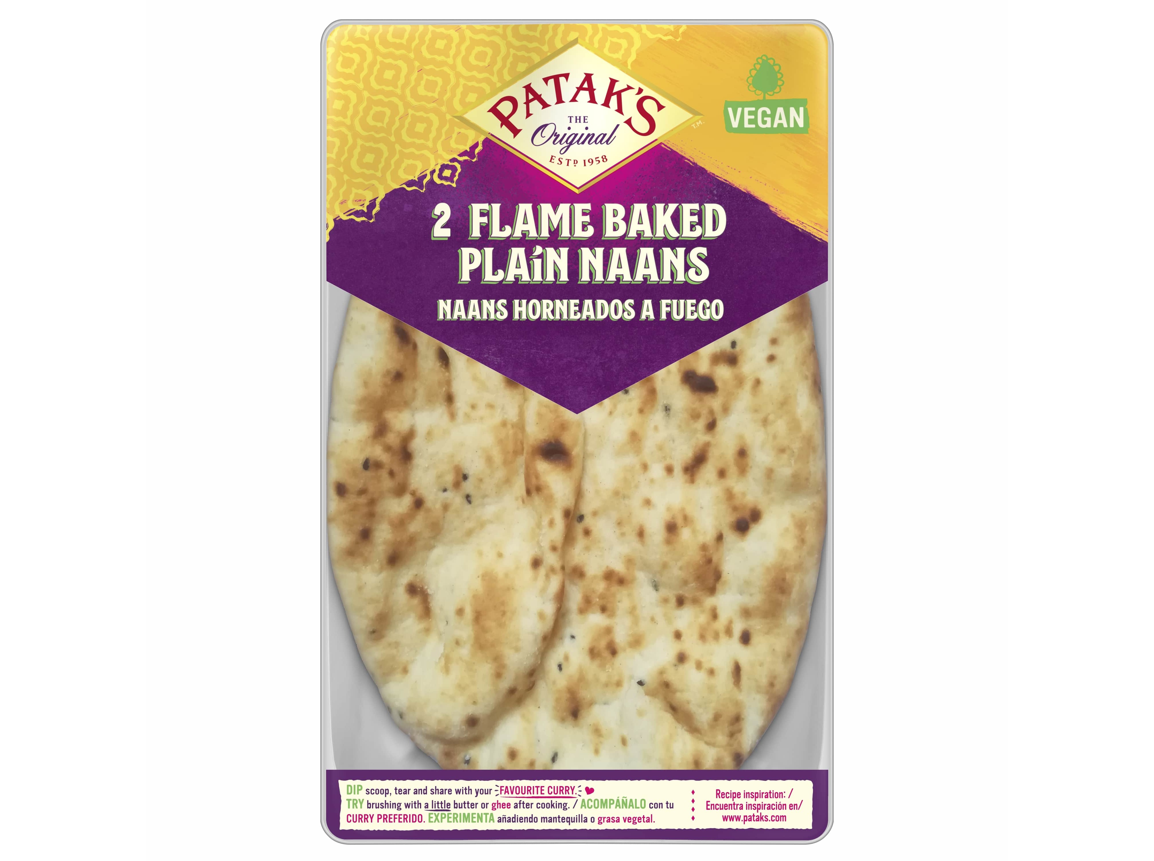 PÃO NAAN PATAKS SIMPLES 220G