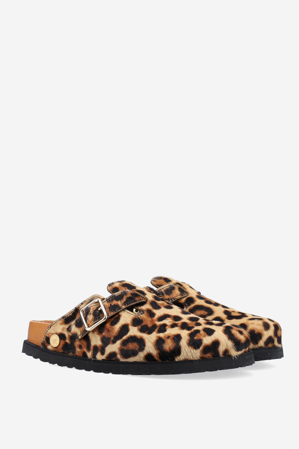 Boston fur ponyhair clogs