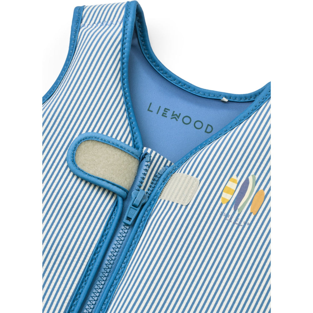 Køb LIEWOOD Y/D Stripe Riverside / Creme De La Creme Dove Seersucker Svømmevest