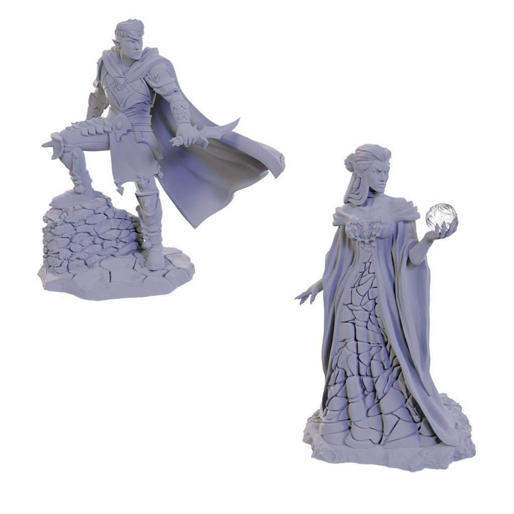 Critical Role Unpainted Miniatures: Xhorhasian Mage & Xhorhasian Prowler