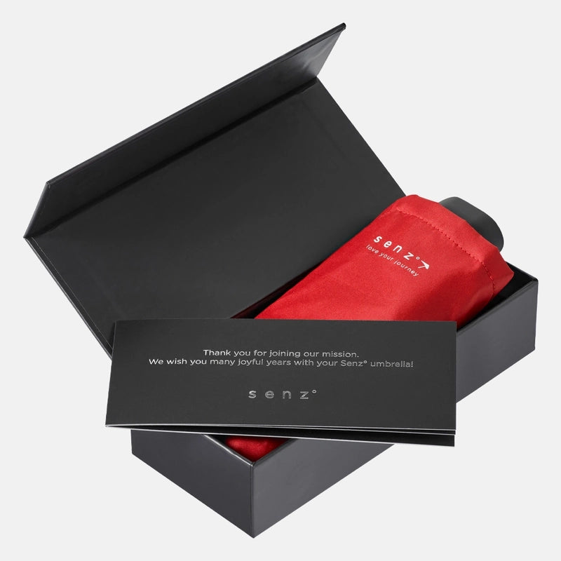 Senz° Micro Opvouwbare Paraplu Passion Red