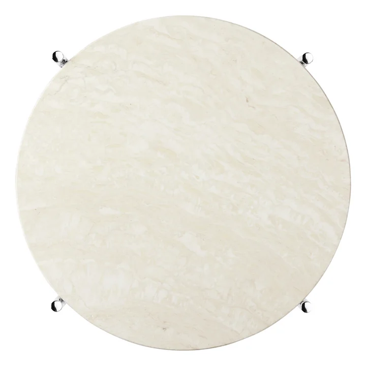 Gubi - TS Couchtisch Ø 40 cm, poliert / Marmor grau