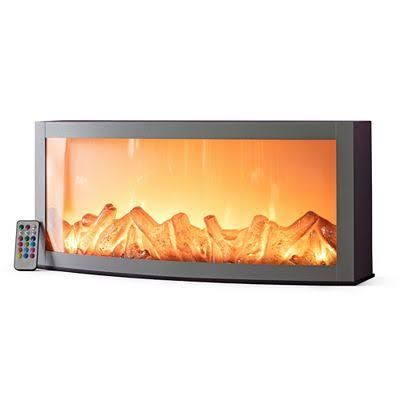 LUMIDA Casa LED Design-Kamin Flammeneffekt farbige LEDs & FB B. 57cm, H. 25cm