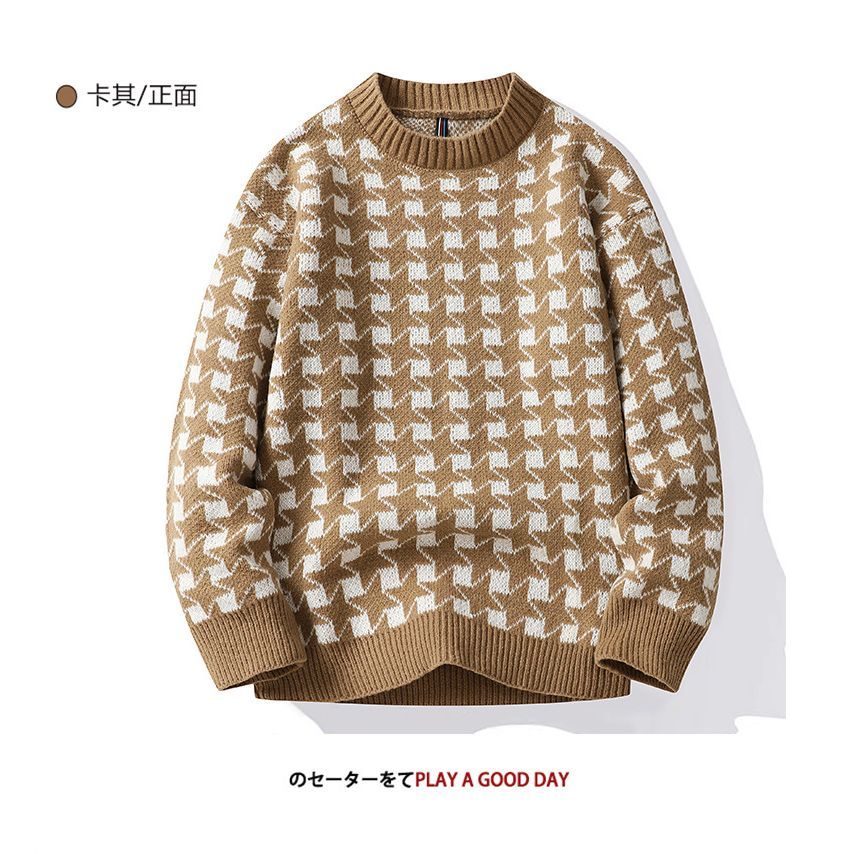 Dandyluxe - Trui met ronde hals en patroon