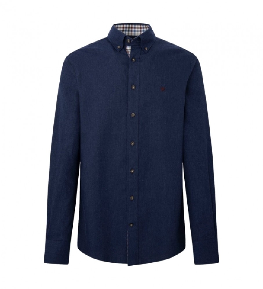 Camisa de flanela Hackett Multicolorida Azul Marinho